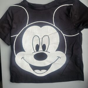 Disney Black and White Mickey Mouse Tee
